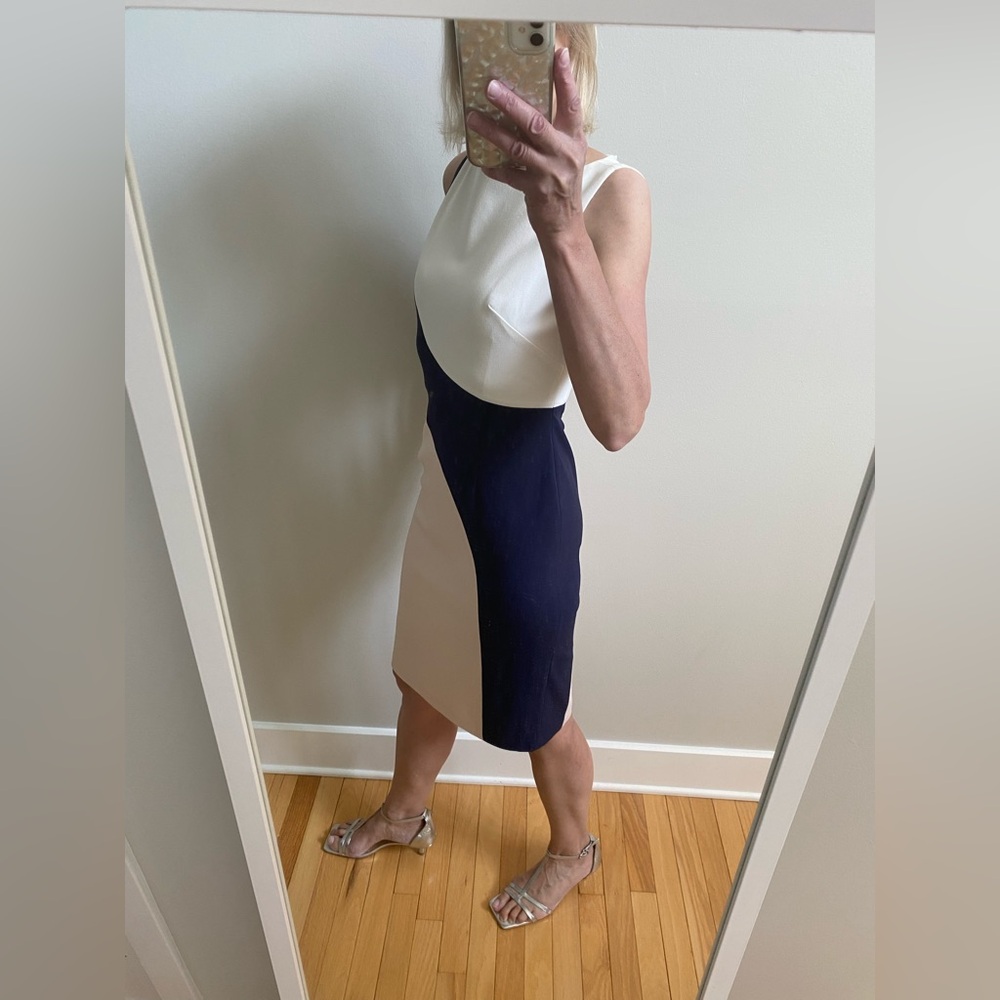 Colorblock Sleeveless Dress by Vince Camuto